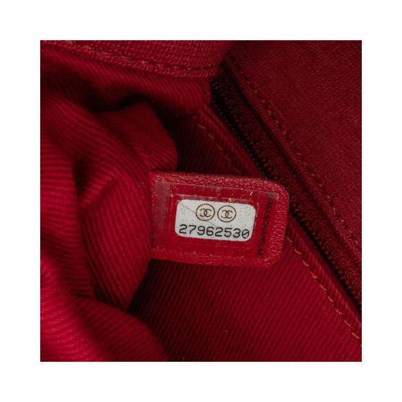 Pre Loved Chanel Small Chevron Jersey Coco Top Handle Satchel - Picture 6 of 8